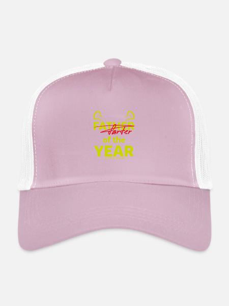 Shrek Design With Quote Father Of The Year Funny - Eco Trucker Cap - lilac/white 