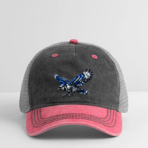 Silver Blue Jay Dive - Pigment Dyed Trucker Hat