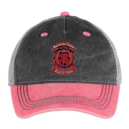 Red Manchester T Shirt, Red Soccer City Pride Gift - Pigment Dyed Trucker Hat