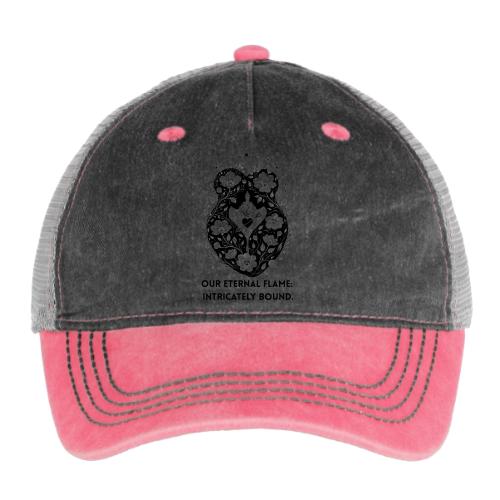 Eternal Flame of Embrace T-Shirt - Pigment Dyed Trucker Hat
