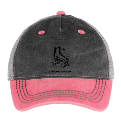 Retro Roller Skate T-Shirt - Pigment Dyed Trucker Hat