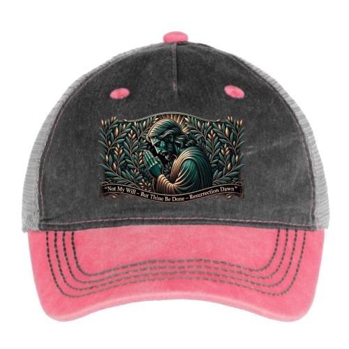 Easter Not My Will Gethsemane T Shirt, Bro Gift - Pigment Dyed Trucker Hat