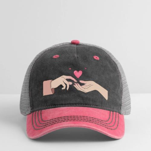 Valentine’s Touch - Pigment Dyed Trucker Hat