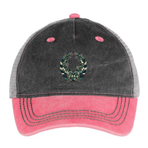 Crowned by Your Love Forever Laurel Wreath T-Shirt - Pigment Dyed Trucker Hat