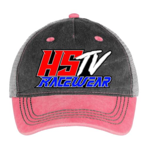 hstv racewear logo - Pigment Dyed Trucker Hat
