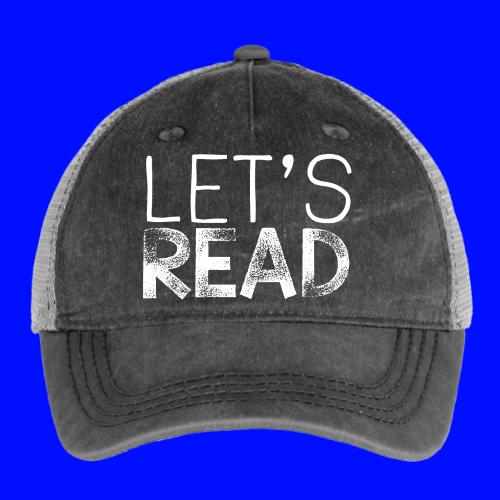 Let's Read Teacher Pillow Classroom Library Pillow - Pigment Dyed Trucker Hat