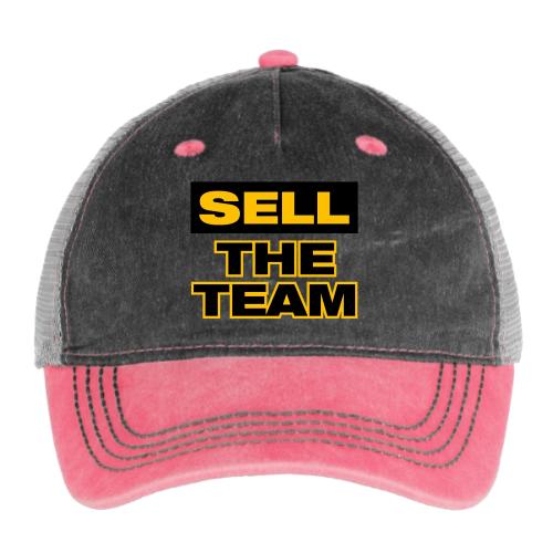 Sell The Team (Front Only/Light) - Pigment Dyed Trucker Hat