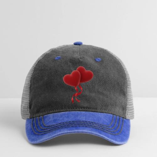 Two hearts together - Pigment Dyed Trucker Hat