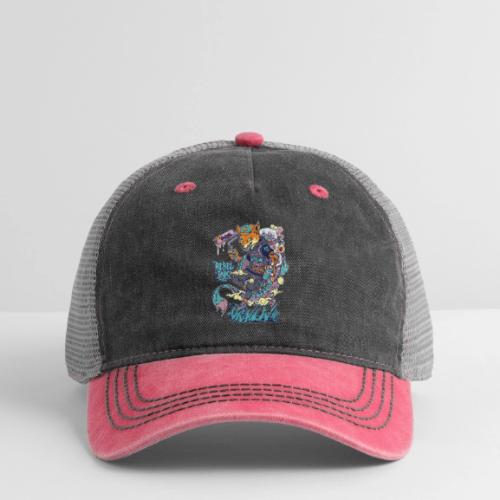 Kitsune Street Rebel - Pigment Dyed Trucker Hat