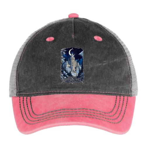 Celestial Winter Temple T-Shirt - Pigment Dyed Trucker Hat