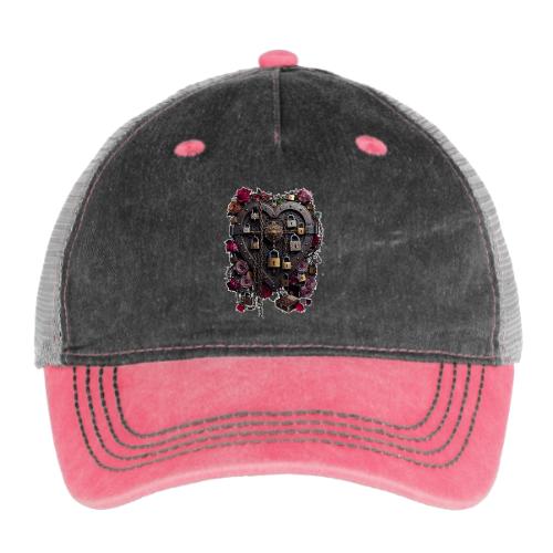 My Heart Permanently on Vacation T-Shirt - Pigment Dyed Trucker Hat