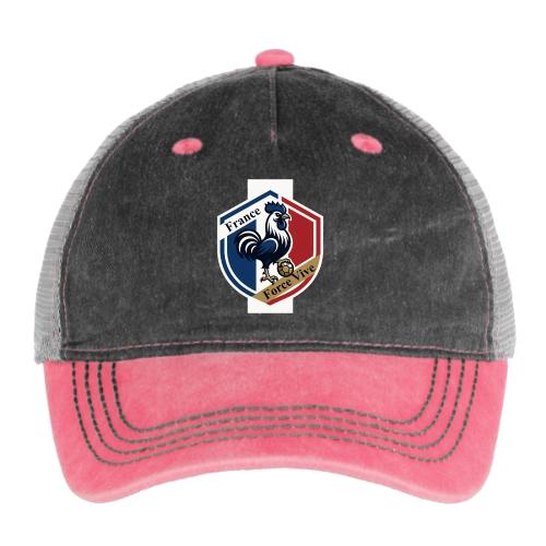 France Rooster T-Shirt, Bleu-Blanc-Rouge gift - Pigment Dyed Trucker Hat