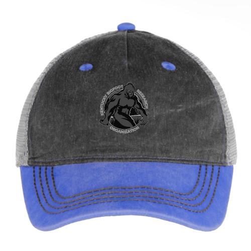 Kentucky Bigfoot Research Organization Logo - Grey - Pigment Dyed Trucker Hat