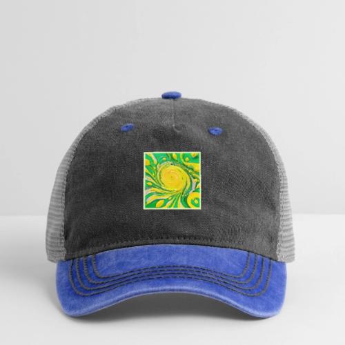 Lemon Tornado Design - Pigment Dyed Trucker Hat