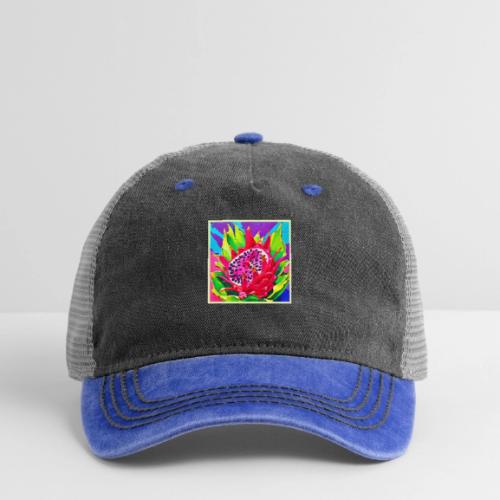 Neon Dragon Fruit Splendor - Pigment Dyed Trucker Hat