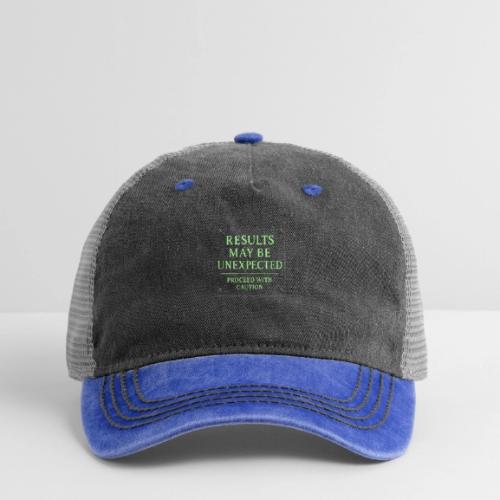 Results May Be Unexpected - Neon Green - Pigment Dyed Trucker Hat