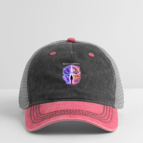 Reality Is Optional Cosmic Reality Shifting Portal - Pigment Dyed Trucker Hat