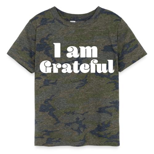 I Am Grateful Affirmation Quote Merch - Toddler Fine Jersey T-Shirt