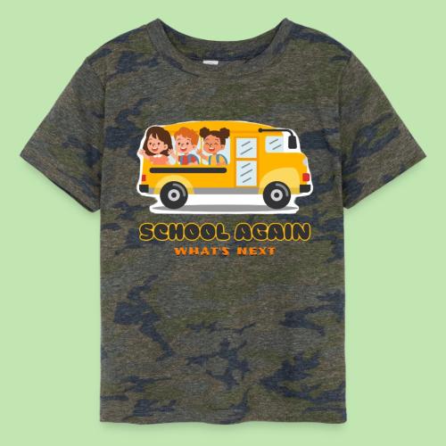 first day of school outfit- school again - Toddler Fine Jersey T-Shirt