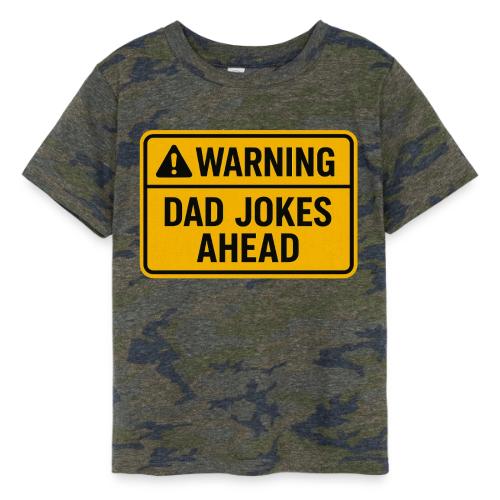 Fathers Day Gift Warning Dad Jokes Ahead T-Shirt - Toddler Fine Jersey T-Shirt
