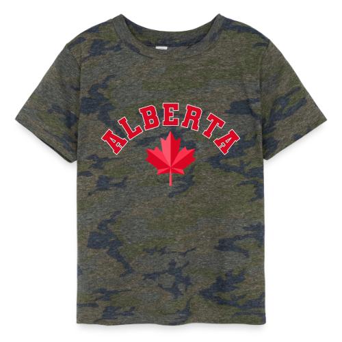 Alberta with maple leaf - Toddler Fine Jersey T-Shirt