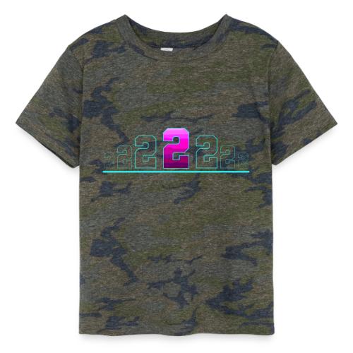 Number 2 in Magenta: Varsity Font - Toddler Fine Jersey T-Shirt