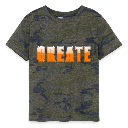 CREATE Vibrant Orange Bold Word Graphic - Toddler Fine Jersey T-Shirt