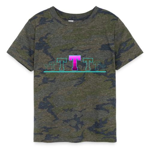 Letter T – Capital Varsity Alphabet Monogram - Toddler Fine Jersey T-Shirt