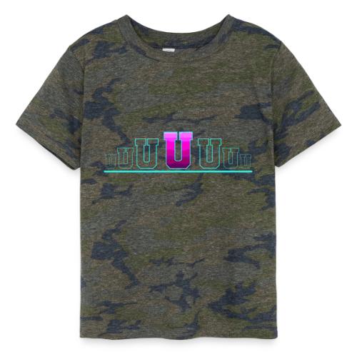 Letter U – Capital Varsity Alphabet Monogram - Toddler Fine Jersey T-Shirt