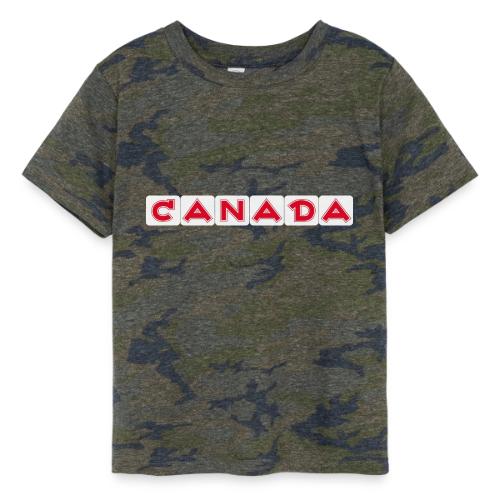 Canada, red letters on white background - Toddler Fine Jersey T-Shirt