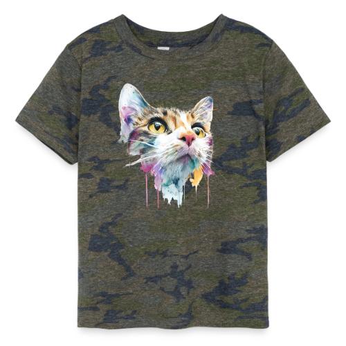 Chromatic Cat Splash - Toddler Fine Jersey T-Shirt