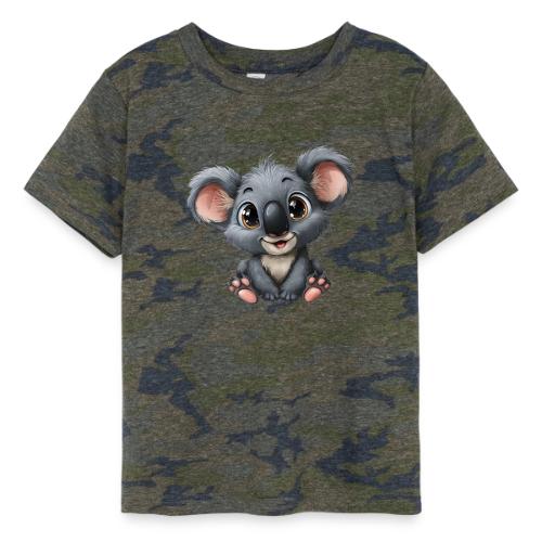 Joyful Cartoon Baby Koala with Big Eyes - Toddler Fine Jersey T-Shirt