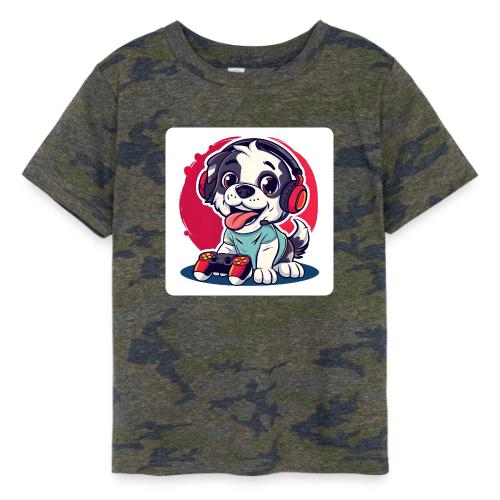 Puppy: Playful Paws Gaming Buddy - Toddler Fine Jersey T-Shirt