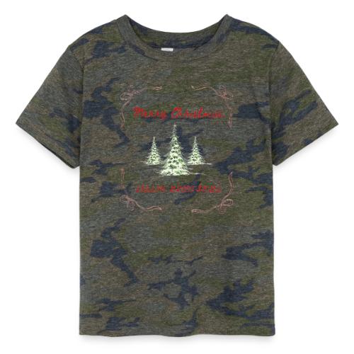 Beautiful Green Christmas Tree Graphic - Toddler Fine Jersey T-Shirt