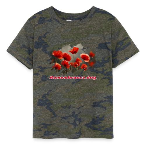 Remembrance Day with poppies - Toddler Fine Jersey T-Shirt