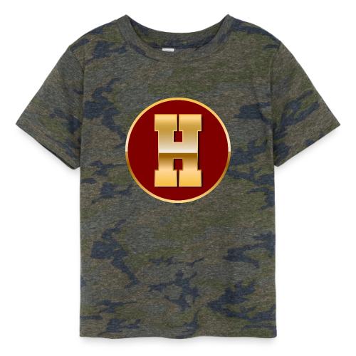 Letter H – Capital Varsity Alphabet Monogram - Toddler Fine Jersey T-Shirt