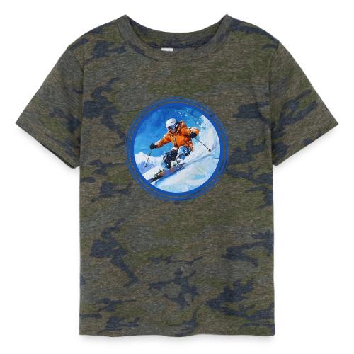 Skiing: On the Edge - Toddler Fine Jersey T-Shirt