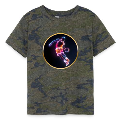 Neon Basketball Player - Toddler Fine Jersey T-Shirt