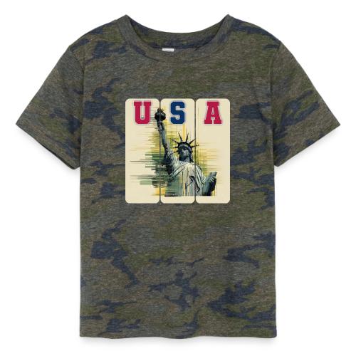 Art illustration of the Statue of Liberty - Toddler Fine Jersey T-Shirt