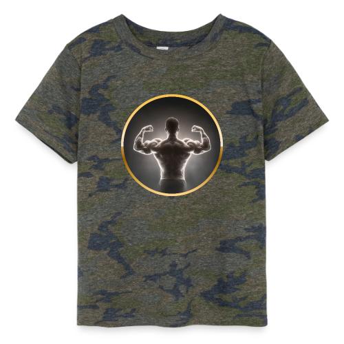 Bodybuilding: Neon Strength Frame - Toddler Fine Jersey T-Shirt