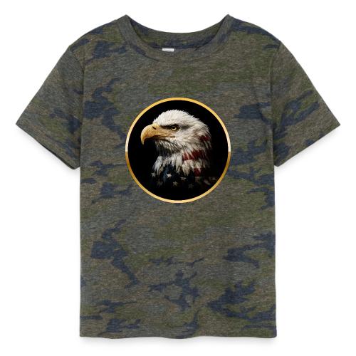 America: Golden Freedom Crest - Toddler Fine Jersey T-Shirt