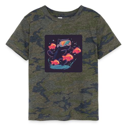 Cyber Cat Splash - Toddler Fine Jersey T-Shirt