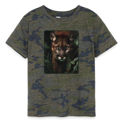 Cougar Jungle Predator Design - Toddler Fine Jersey T-Shirt