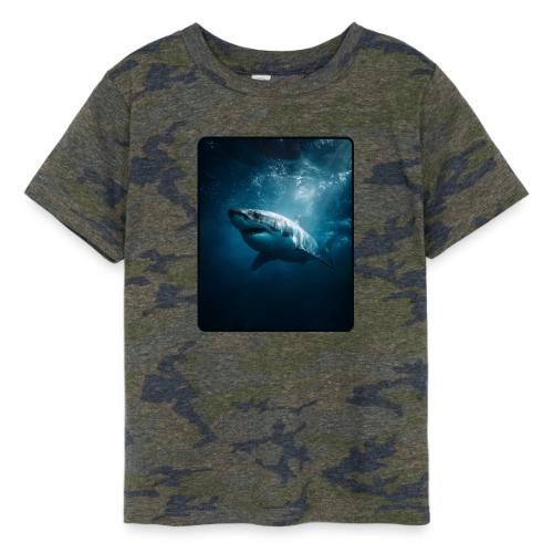 Great White Shark Ocean Design - Toddler Fine Jersey T-Shirt