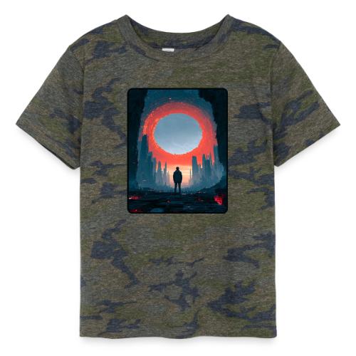 Cosmic Portal Future City Design - Toddler Fine Jersey T-Shirt