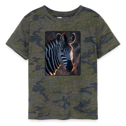 Majestic Zebra Sunset Portrait Design - Toddler Fine Jersey T-Shirt
