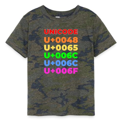 Hello, in unicode - Toddler Fine Jersey T-Shirt