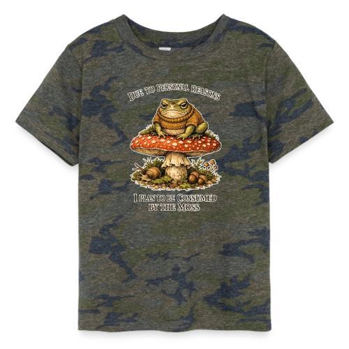 Frog Consumed by Moss Cottagecore Aesthetic - Toddler Fine Jersey T-Shirt