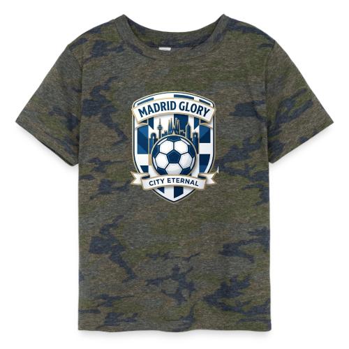 Madrid Skyline Glory T Shirt, Madrid Fan Gift - Toddler Fine Jersey T-Shirt