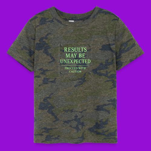 Results May Be Unexpected - Neon Green - Toddler Fine Jersey T-Shirt